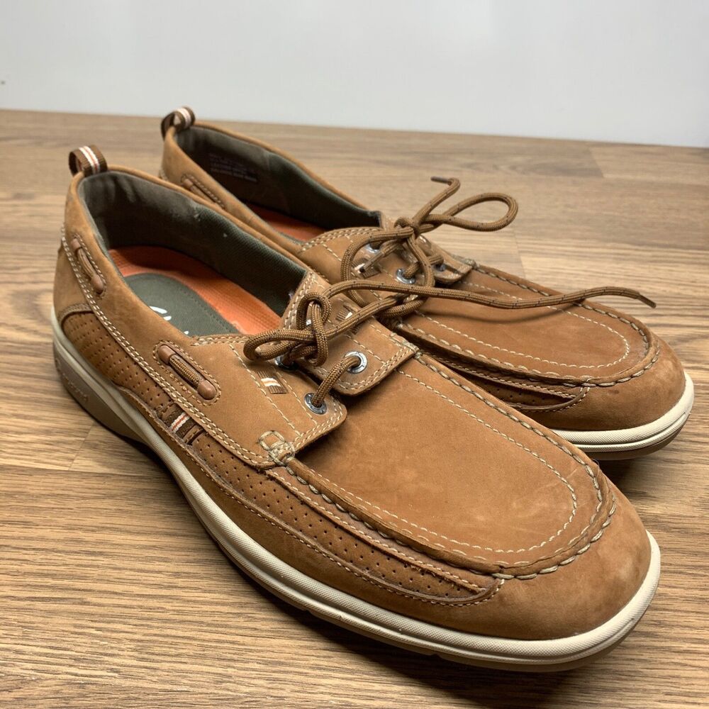 UN Structured Clark's Men's Loafer Driving Shoes‎ Size 13 Brown